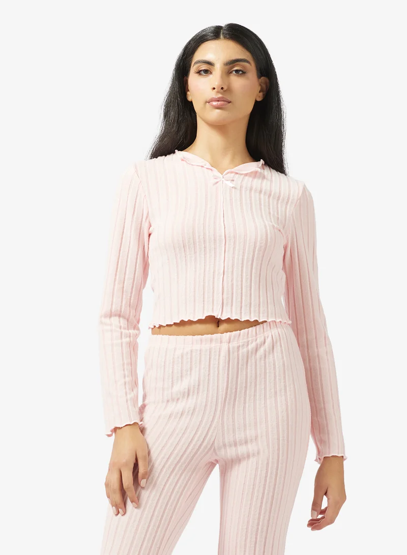 Ella  Ribbed Pyjama Top & Pant Set for Women | Best Price UAE