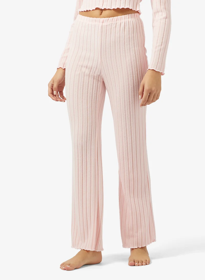 Ella  Ribbed Pyjama Top & Pant Set for Women | Best Price UAE