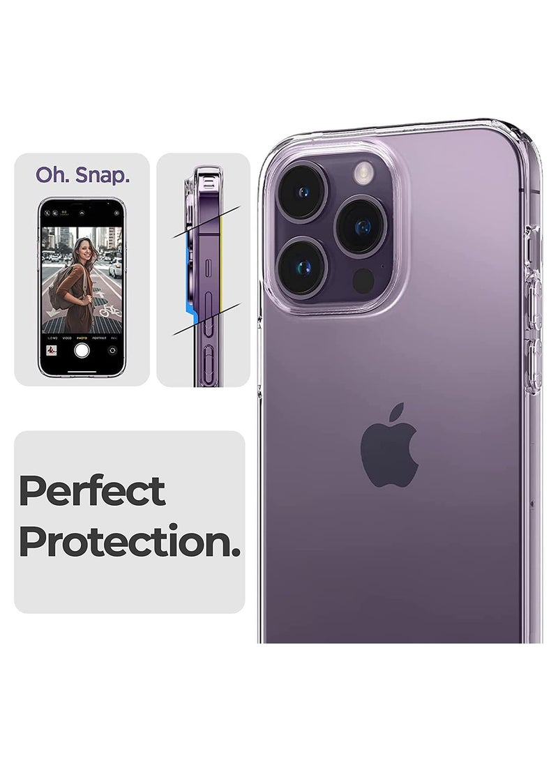 iPhone 14 Pro Clear Case Soft Flexible Silicone TPU Shockproof Transparent Rubber Back Cover Clear - Image 2
