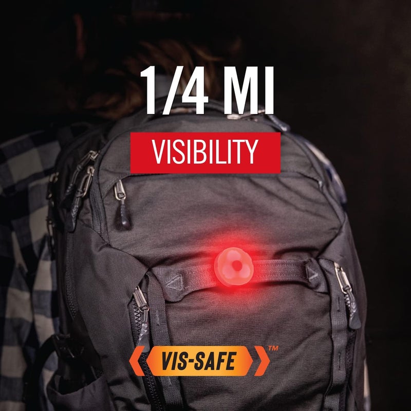 Coast Coast SL1R USB Rechargeable Safety Clip Light with Red Light MultiMode and Adhesive Dual Mount Running Walking Cycling Job Site HelmetHard Hat Compatible Dog Light - Image 2