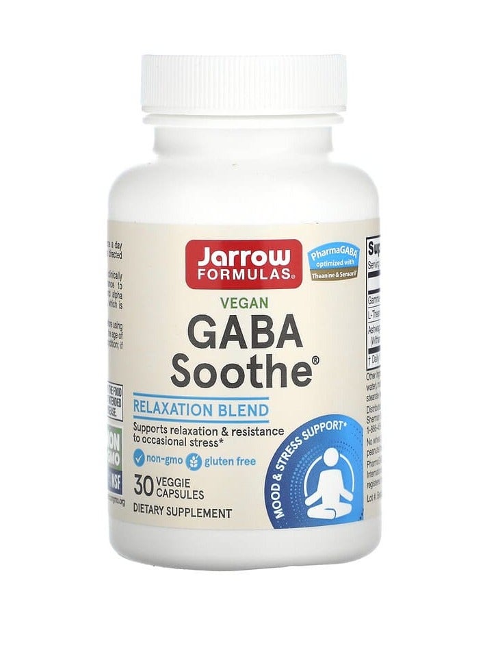 jarrow formulas GABA Soothe, 30 Veggie Capsules