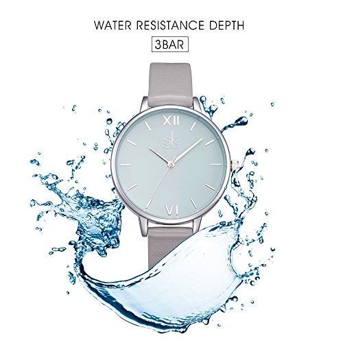 SHENGKE Women Watches Leather Band Luxury Quartz Watches Ladies Wristwatch Relogio Feminino - Image 3
