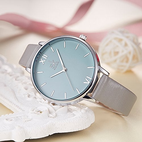 SHENGKE Women Watches Leather Band Luxury Quartz Watches Ladies Wristwatch Relogio Feminino - Image 2