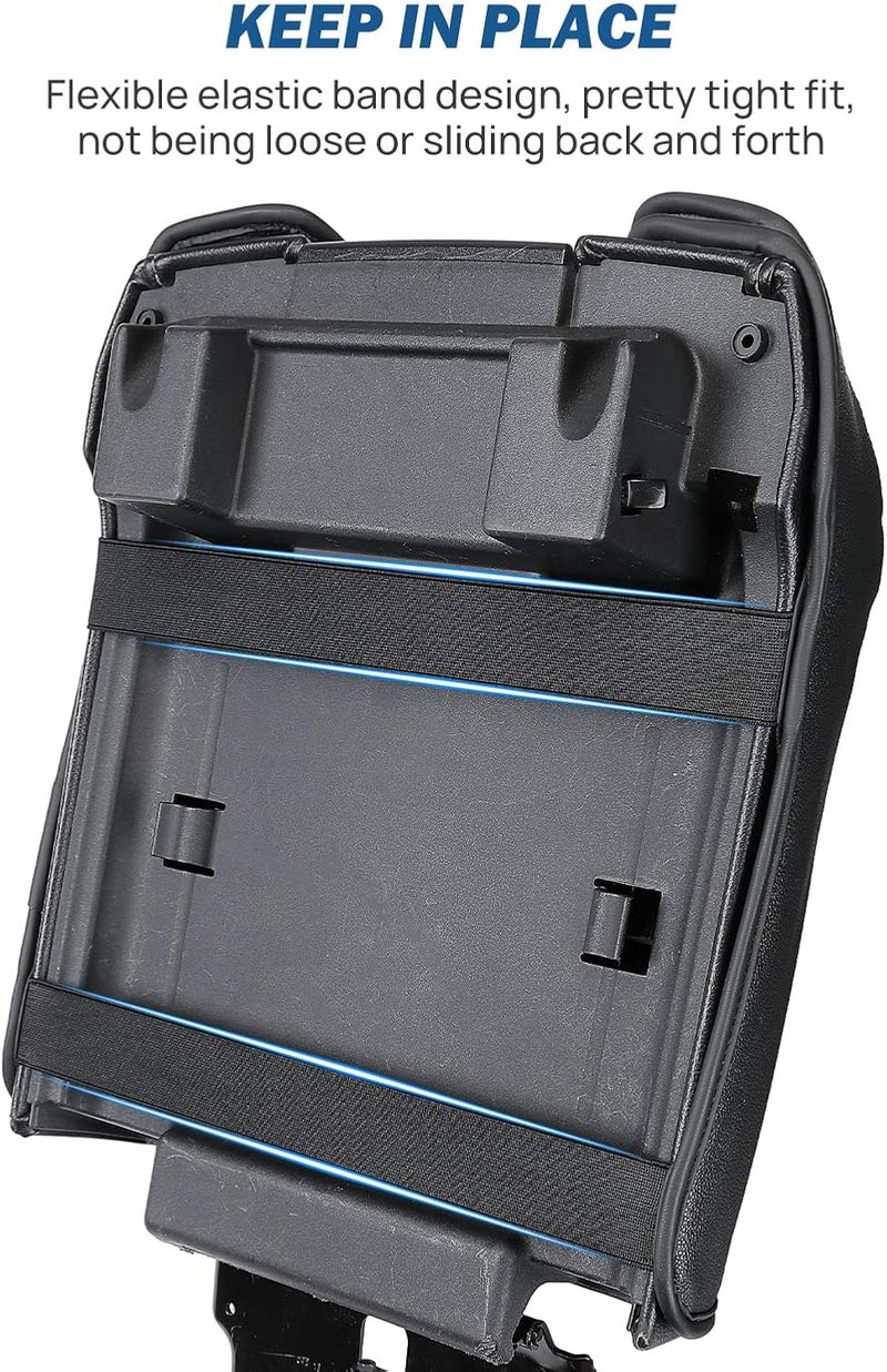 جوي توتوس غطاء وحدة التحكم المركزية من JOYTUTUS المتوافق مع فورد F150 2015-2020، وفورد F250 وF350 وF450 2017-2022، وفورد إكسبيديشن 2018-2024، وسادة وحدة التحكم المركزية بذراع من الجلد (للمقاعد الدلو فقط) - Image 3