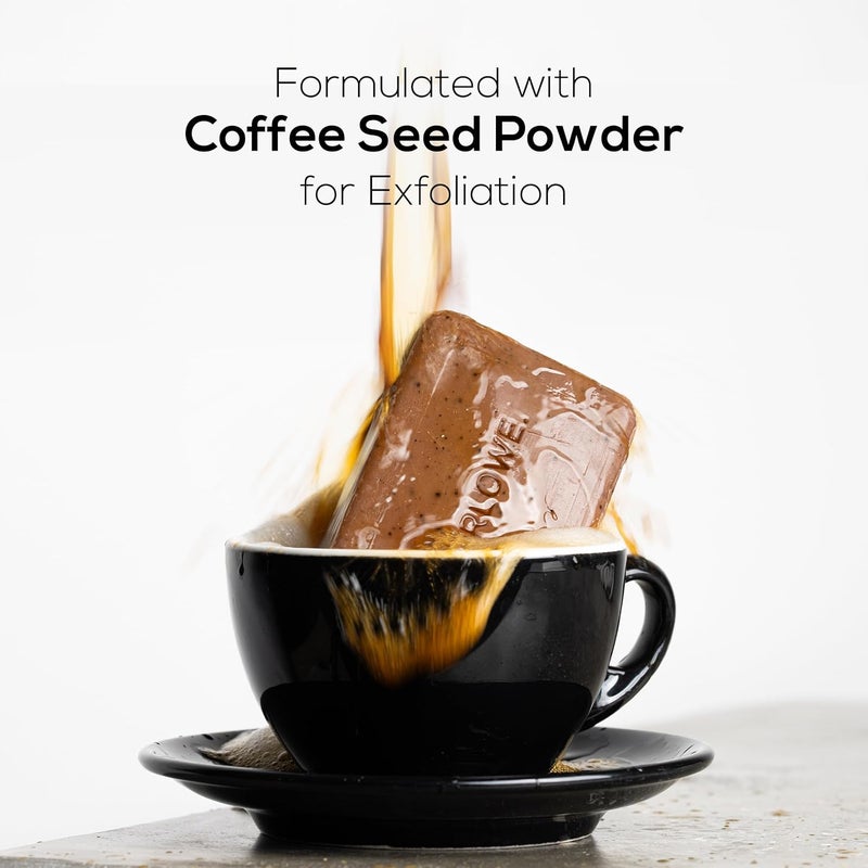 MARLOWE No 109 Coffee Bar Soap 7 oz 6 Bars Exfoliating Body Scrub for Men with Natural Extracts Caffeine Coffee Bean Cocoa Butter Energizing Fresh Brewed Scent - Image 3