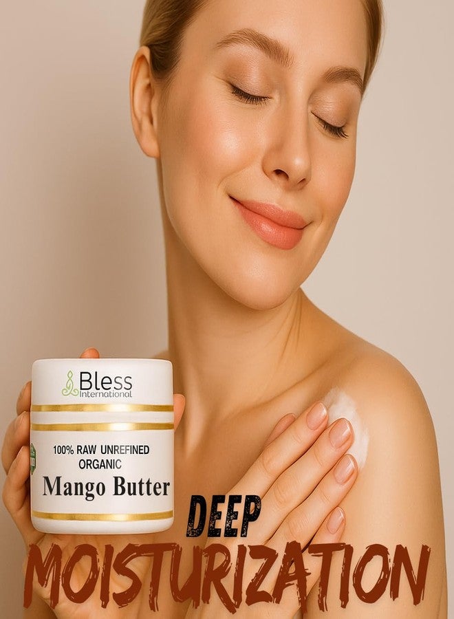 Bless International Organic Raw Mango Butter 100% Pure,Natural & Unrefined| Skin Moisturizer For Face, Body & Hair| 4 OZ/115 GM Ivory/White Grade A | DIY Creams, Balms, Lotions, Soaps| Softens Dry & Tough Skin - Image 4