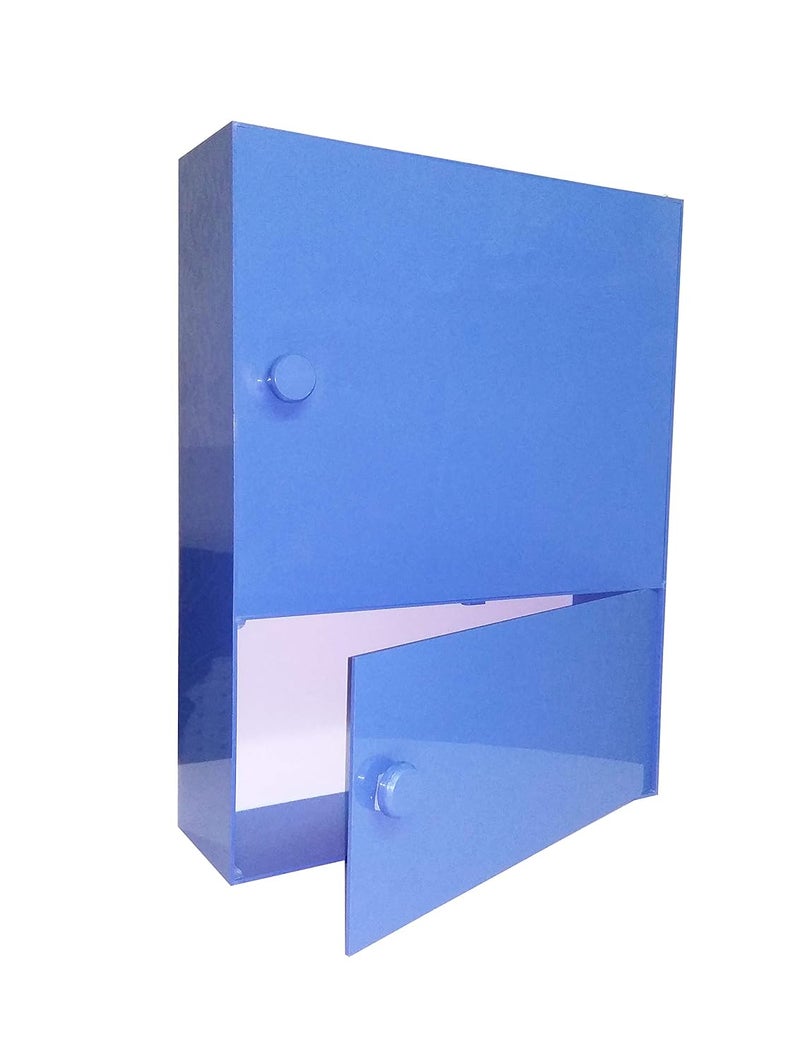 WINACO Aarti Lapis Blue Acrylic 14 x 45 x 18 inch Bathroomwash BasinCosmeticGrooming KitSaving KitStorage Cabinet - Image 4