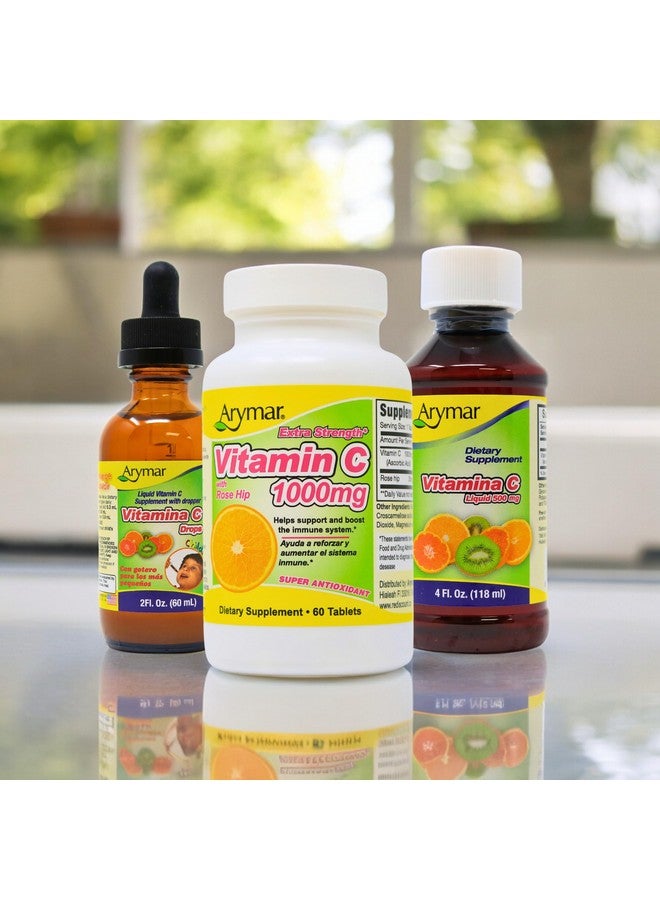 ARYMAR Vitamin C for Adults, Immune Support, Antioxidant, Orange Flavor (4 Fl Oz/Pack of 1) - Image 5