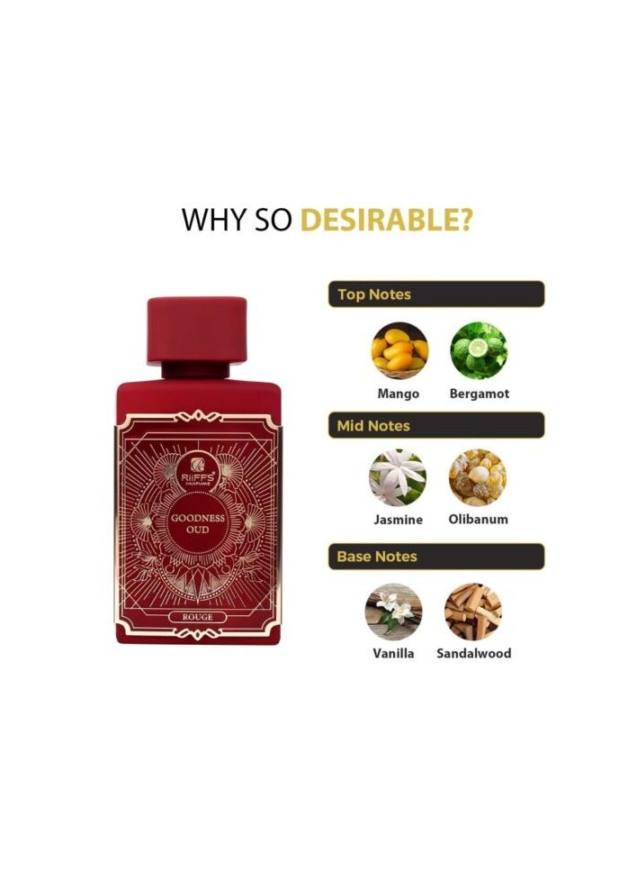 RIIFFS SPRAY GOODNESS OUD ROUGE FOR WOMEN EAU DE PARFUM 100ML
