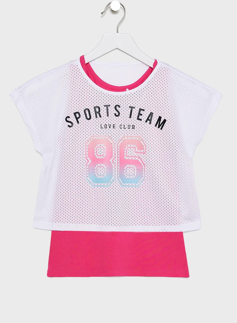 NAME IT Kids Slogan Top