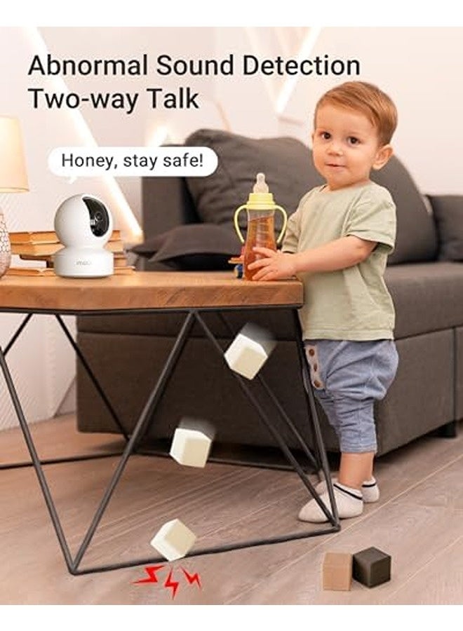 ايمو كاميرا DK2 بدقة 1080P – كاميرا مراقبة منزلية داخلية بدوران 360°، رؤية ليلية بالأشعة تحت الحمراء، كشف الحركة والأصوات غير الطبيعية، مكالمات صوتية ثنائية، صفارة إنذار مدمجة، مثالية لمراقبة الأطفال والحيوانات الأليفة - Image 4