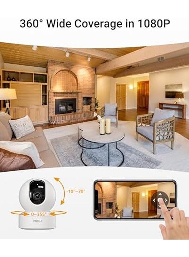 ايمو كاميرا DK2 بدقة 1080P – كاميرا مراقبة منزلية داخلية بدوران 360°، رؤية ليلية بالأشعة تحت الحمراء، كشف الحركة والأصوات غير الطبيعية، مكالمات صوتية ثنائية، صفارة إنذار مدمجة، مثالية لمراقبة الأطفال والحيوانات الأليفة - Image 3