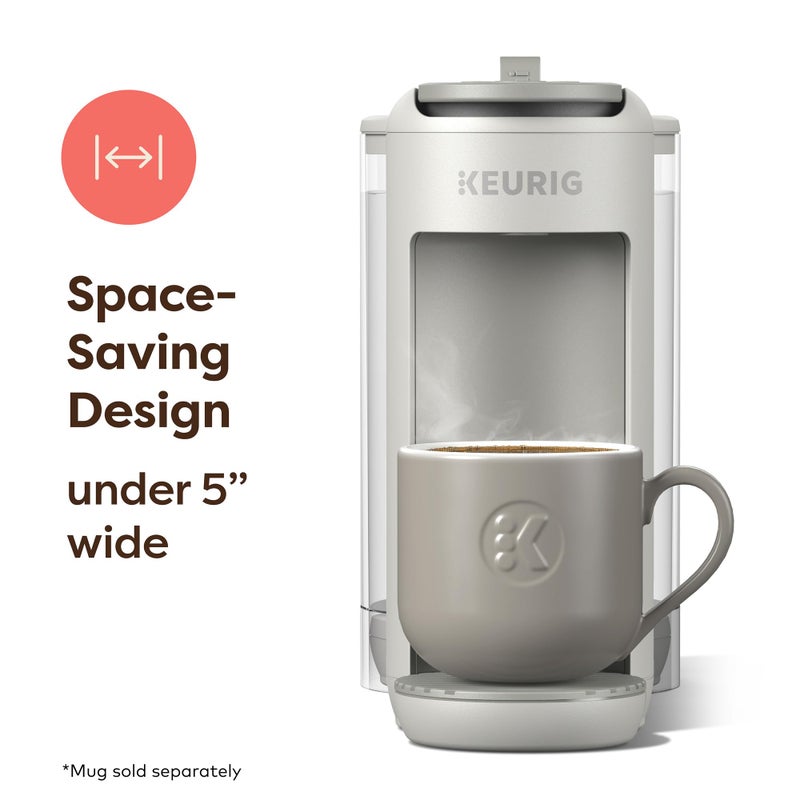 Keurig K-Mini Mate Plus Single-Serve K-Cup Pod Coffee Maker, Compact, 3 Cup Sizes, Brew Over Ice and Strong Button Features, 50 oz Removable Reservoir, Warm Stone - Image 2