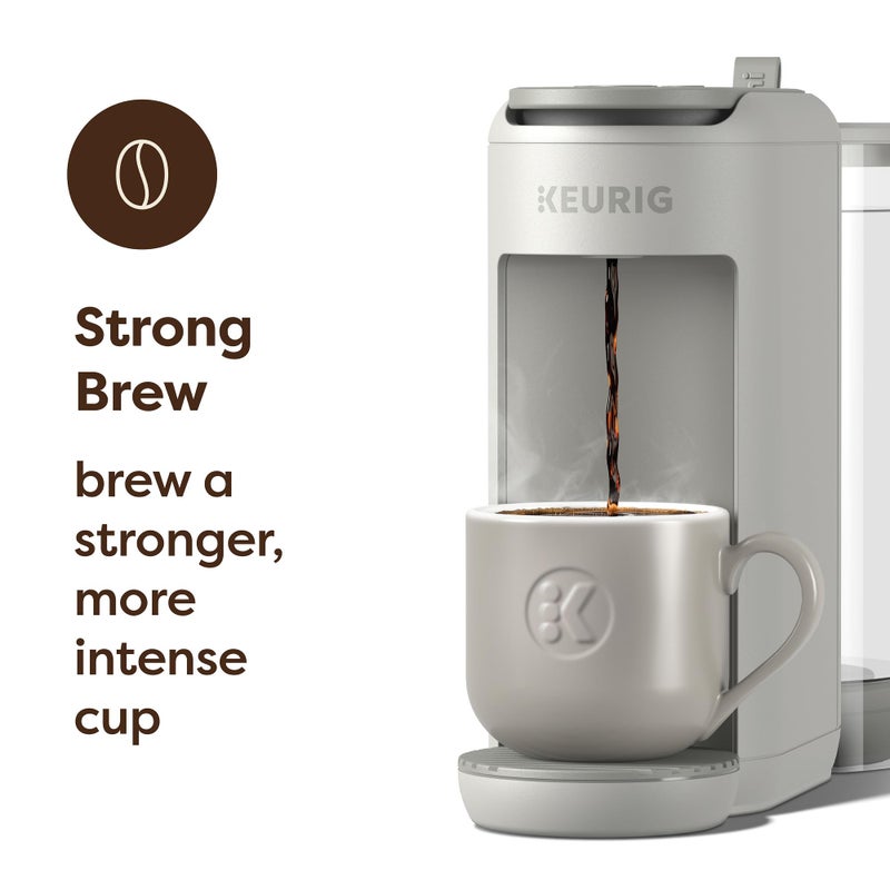 Keurig K-Mini Mate Plus Single-Serve K-Cup Pod Coffee Maker, Compact, 3 Cup Sizes, Brew Over Ice and Strong Button Features, 50 oz Removable Reservoir, Warm Stone - Image 4