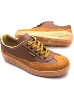 Moda Ayakkabı23 Fashion Shoes Mekap Beige Leather Men's Casual Shoes 