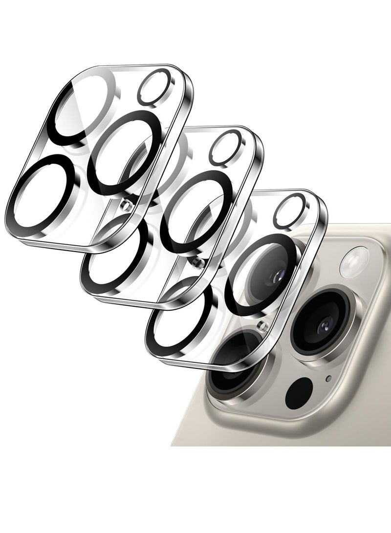 ELTRAZONE 3-Pack Camera Lens Protector for iPhone 16 Pro (6.3-Inch) & iPhone 16 Pro Max (6.9-Inch) – 9H Tempered Glass, Anti-Scratch, Case Friendly, HD Clear, Night Shot Compatible - Image 1