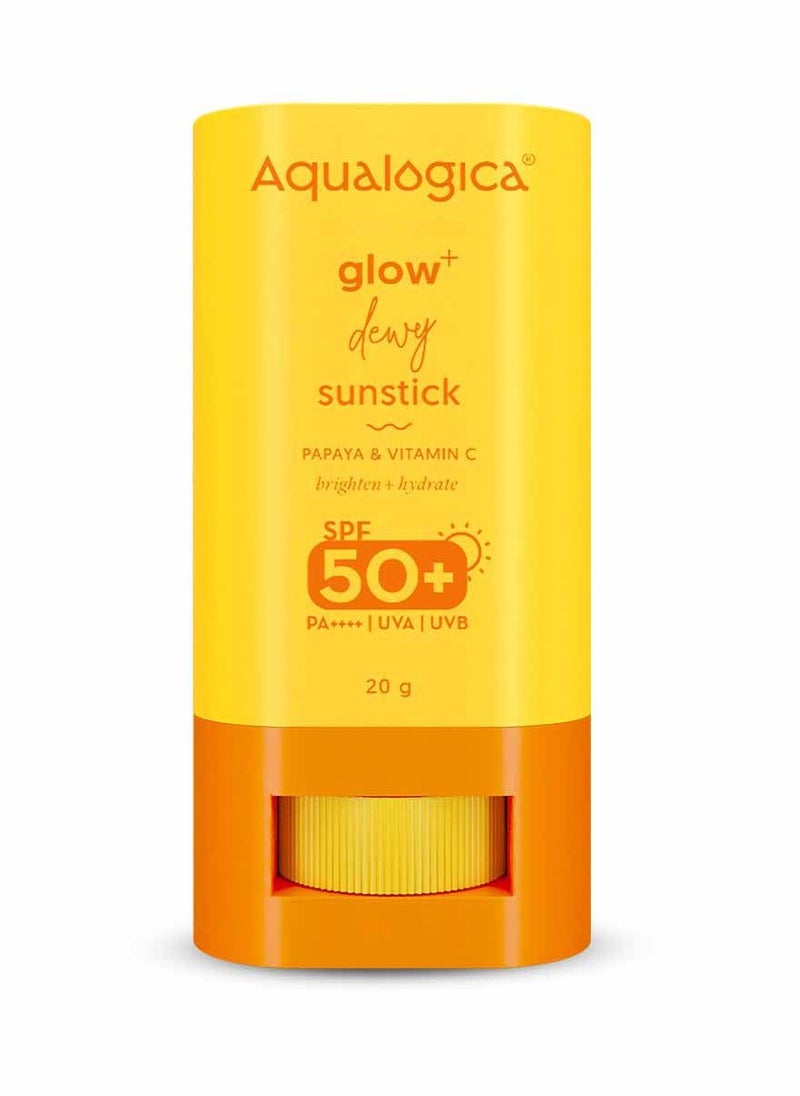 Aqualogica Aqualogica Dewy Lightweight Hydrating Sunscreen Sunstick with SPF 50 For Normal Dry Combination Skin 20g  - Image 1