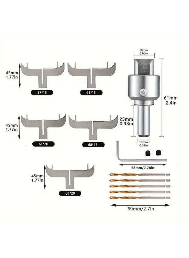 1 Set of 12pcs Wooden Bracelet Ring Milling Cutter Blades Thick Ring Maker Tool - Image 3