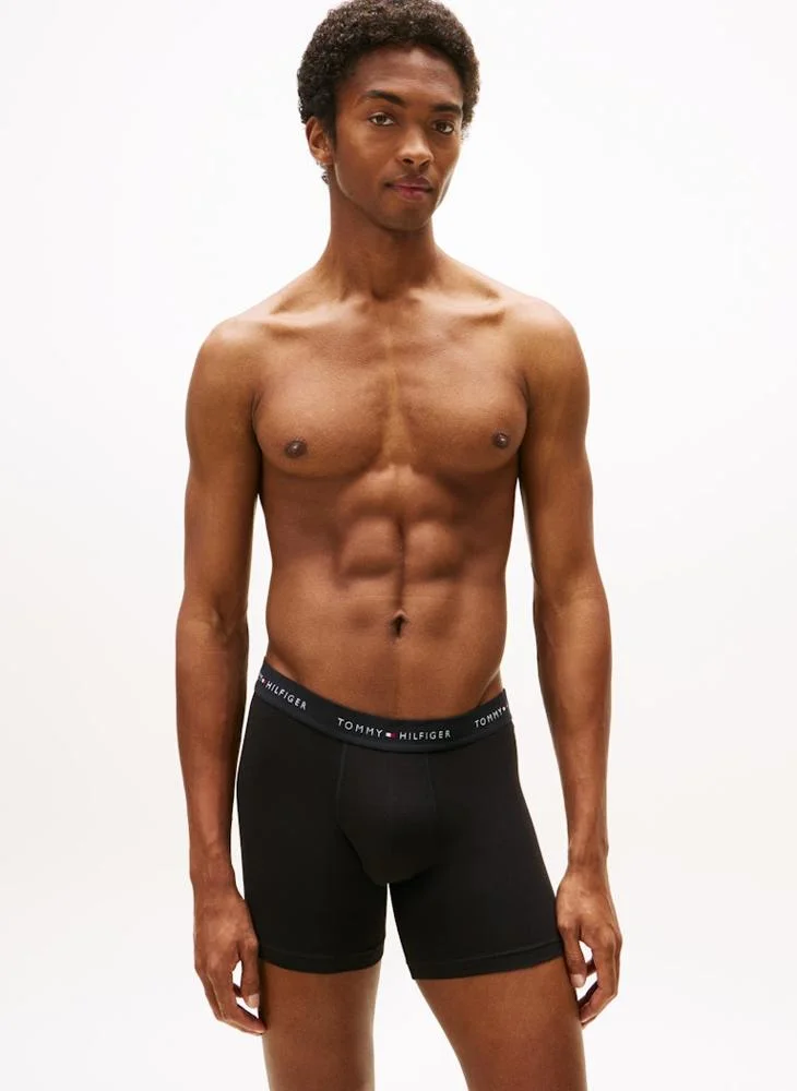 TOMMY HILFIGER 3-Pack Signature Logo Waistband Boxer Briefs