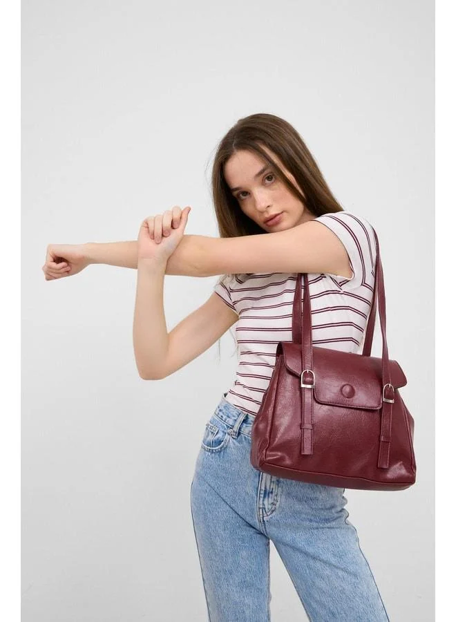Shule Bags  Loma Shoulder Bag Maroon. for Women | Best Price UAE