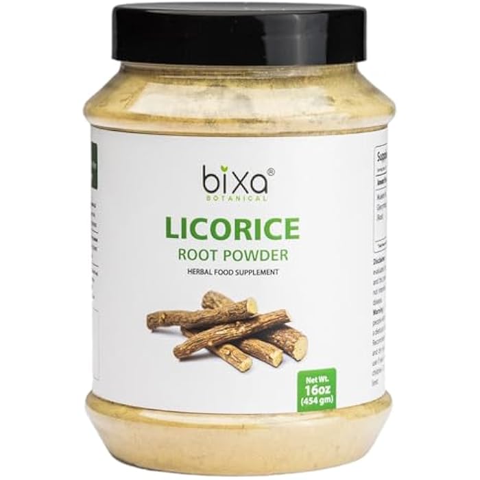bixa BOTANICAL Licorice Root Powder (454g /16 Oz) (Glycyrrhiza glabra), Dietary Supplement - Image 1