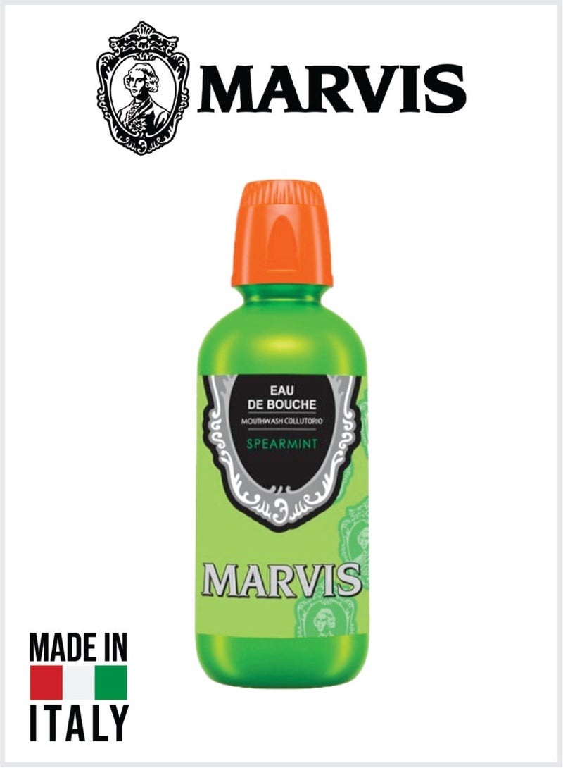 Marvis Spearmint Mouthwash – Soothing Spearmint Mouth Rinse, Daily Freshness Formula 400ML