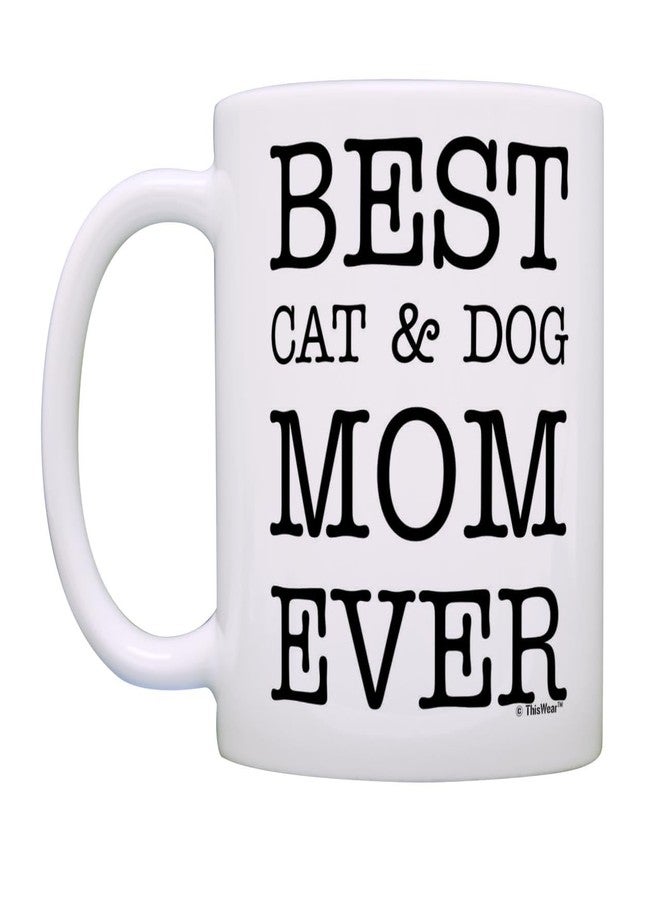 ذيس وير كوب ThisWear Dog and Cat Mom، أفضل كوب قهوة للأمهات من القطط والكلاب على الإطلاق، كوب قهوة سيراميك 11 أونصة بمقبض - Image 3