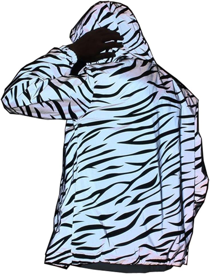 LZLRUN Reflective Light Jacket Men Women Mesh Style Noctilucent Zebra Jackets Waterproof - Image 1