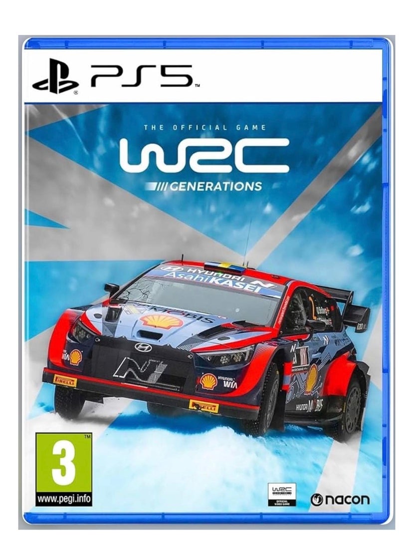 بلاي ستيشن WRC Generations للبلايستيشن 5 | اللعبة الرسمية لبطولة العالم للراليات | محاكاة قيادة رالي واقعية | رسومات الجيل الجديد | النسخة الدولية | تصنيف PEGI 3 - Image 1