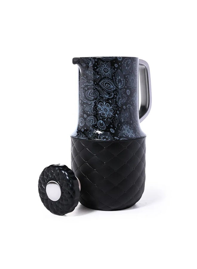 منى مونا، أسود، منقوش، ترمس، 1 لتر - Image 2