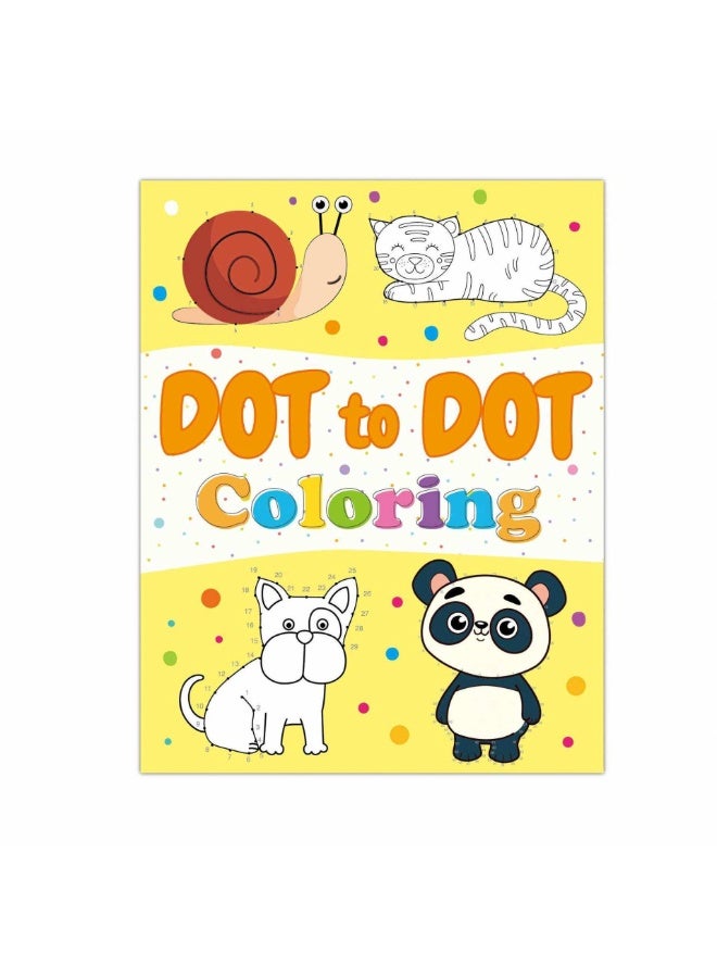 Capstro Dot to Dot Coloring Book for Kids – 50 Connect the Dots Activity Pages with Animal-Themed, Number Connection Puzzles, Coloring Activity Book, Fine Motor Skills Practice - Image 1