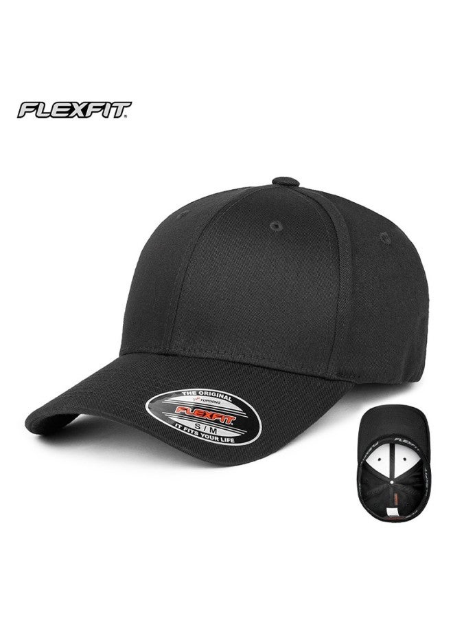 Flexfit American Hard Top Baseball Cap Uni High Top Fully Enclosed Large Head Cirference American Team Duck Tongue Cap Sun Hat - Image 5