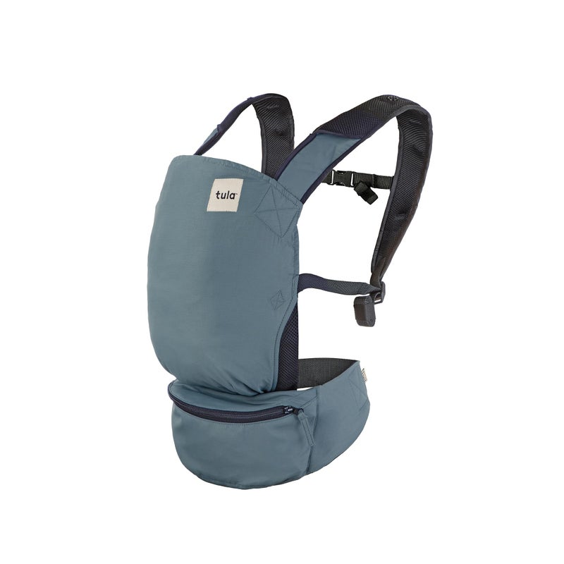 TULA Baby Tula Lite Compact Baby Carrier Ultra Compact and Lightweight Travel Convenient Carry Pouch Ergonomic and Multiple Posisitions for 1230 pounds Slate