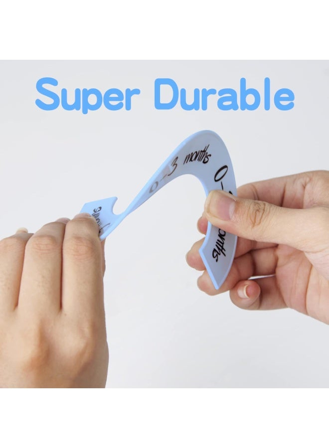 Pro Goleem Baby Closet Dividers Pink Baby Closet Organizer for Nursery Baby Clothes Size Age Dividers Fits 1.5" Rod 6 PCS Pink - Image 2