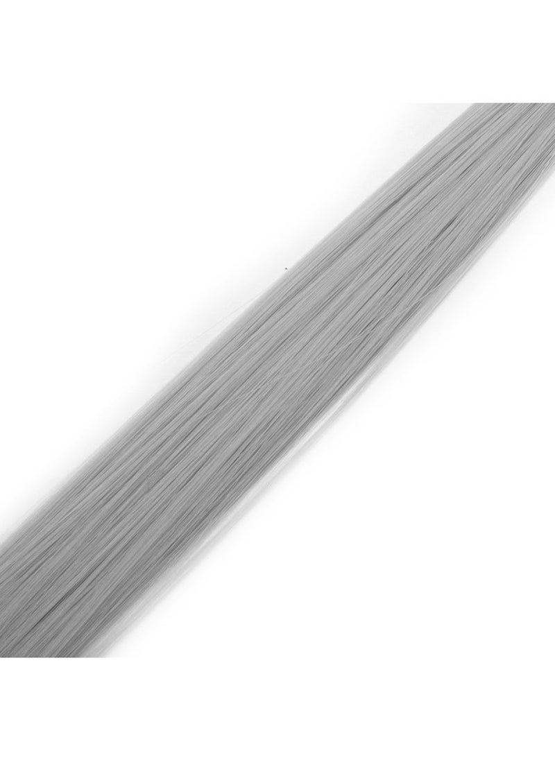 Arabest 1 x 5 pcs Colored Synthetic Hair Clip Extension Piece 12-Grey 