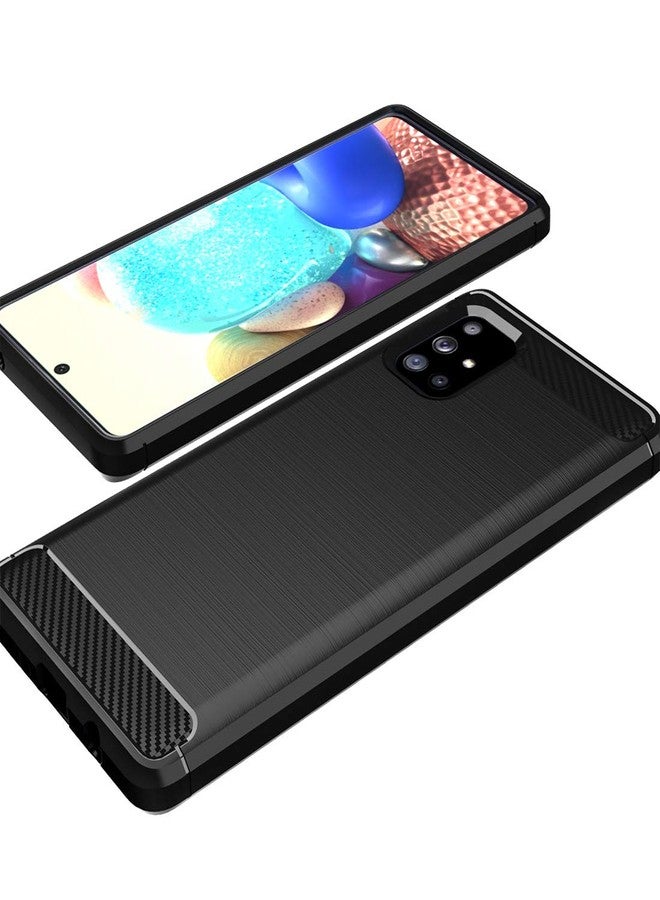 أوسوفر جراب Osophter لهاتف Galaxy A71 5G [ليس لهاتف Verizon A71 5G UW] غطاء حماية مرن من مطاط TPU مقاوم للصدمات لهاتف Samsung Galaxy A71 5G (أسود) - Image 4