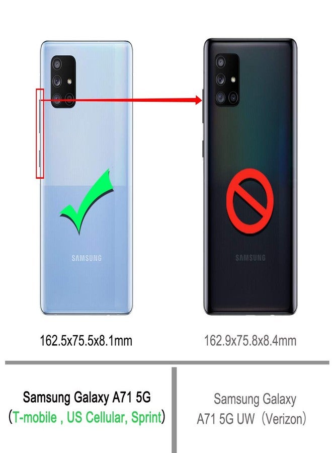 أوسوفر جراب Osophter لهاتف Galaxy A71 5G [ليس لهاتف Verizon A71 5G UW] غطاء حماية مرن من مطاط TPU مقاوم للصدمات لهاتف Samsung Galaxy A71 5G (أسود) - Image 2
