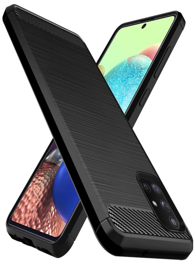 أوسوفر جراب Osophter لهاتف Galaxy A71 5G [ليس لهاتف Verizon A71 5G UW] غطاء حماية مرن من مطاط TPU مقاوم للصدمات لهاتف Samsung Galaxy A71 5G (أسود) - Image 1