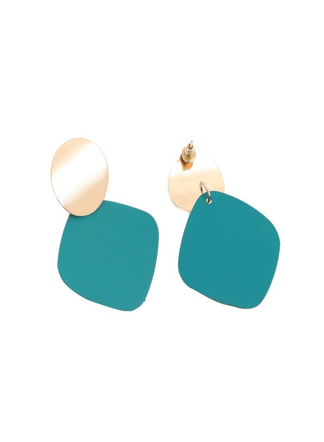 SOHI Gold & Green Contemporary Drop Earring For Women and girls, Fashion Accessories, jewellery for women, drop earrings, artificial earrings for women (6315) - Image 5