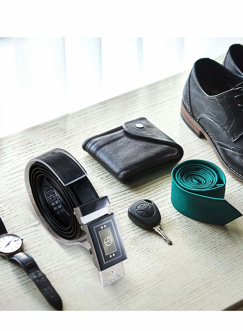 Barakah Belt Display Stands Set, 4 Pcs Clear Acrylic Belt Organizer Belt Display Case - Image 5