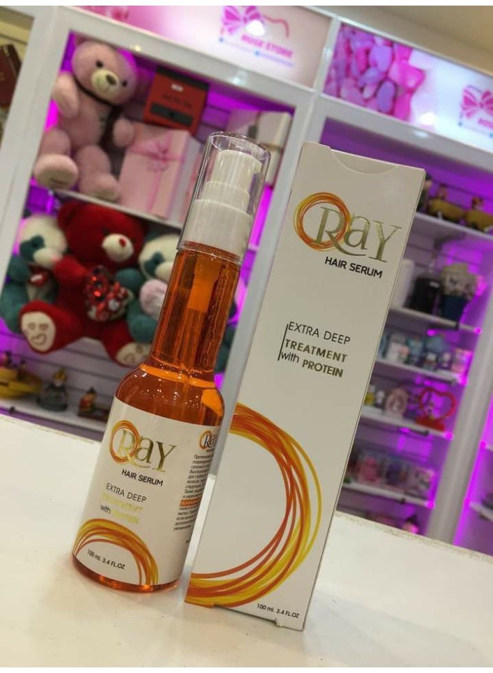 سيرم راي (Ray) للعناية الفائقة بالشعر - معزز بالبروتين لإعادة بناء الشعر الجاف والمصبوغ - 100 مل - Image 4