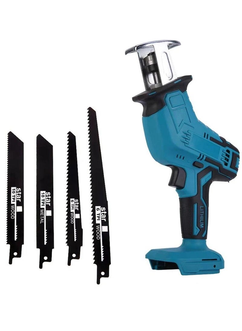AROAQ - 21V Cordless Reciprocating Saw with 2 Batteries 7500mAh Adjustable Speed Chainsaw Wood Meta Pipe Cutting Reciprocating Saw Power Tool - Image 1