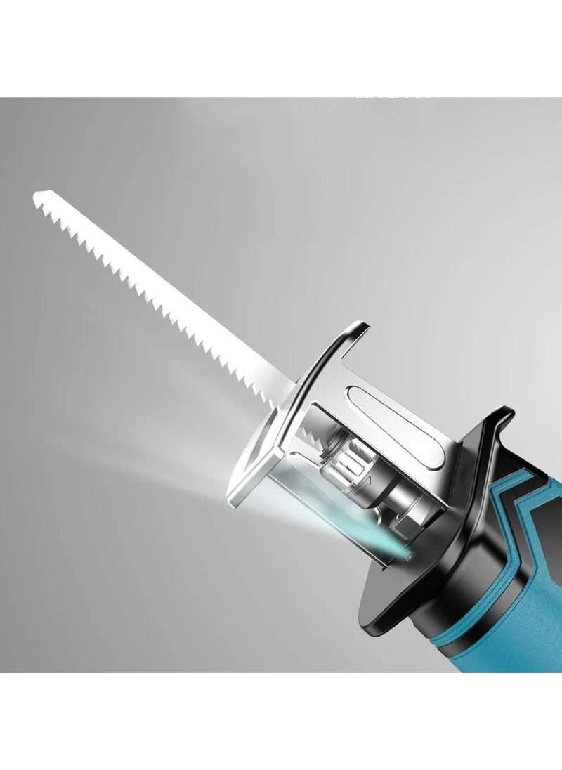 AROAQ - 21V Cordless Reciprocating Saw with 2 Batteries 7500mAh Adjustable Speed Chainsaw Wood Meta Pipe Cutting Reciprocating Saw Power Tool - Image 1