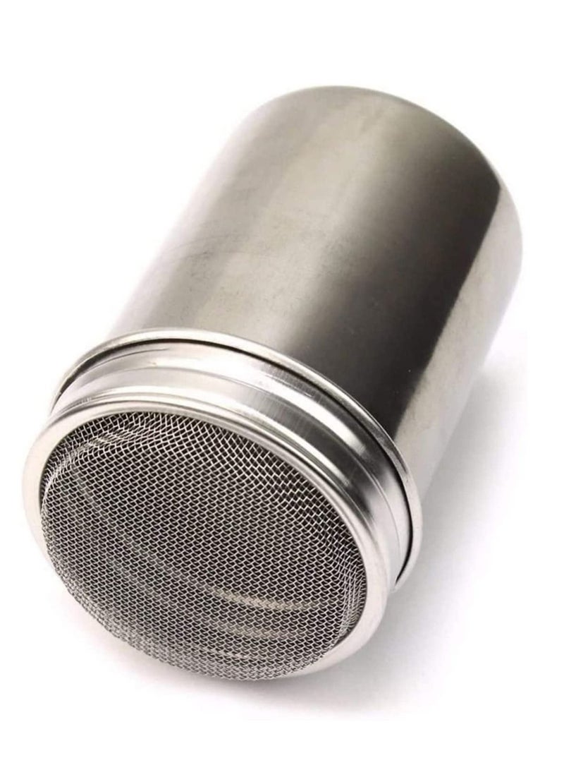 SYOSI Stainless Steel Fine-Mesh Flour Sifter/Icing Sugar Shaker Hand Held Sieve Powder Large Capacity Baking Cup Ideal for Icing Sifter Tapioca Coconut - Image 4
