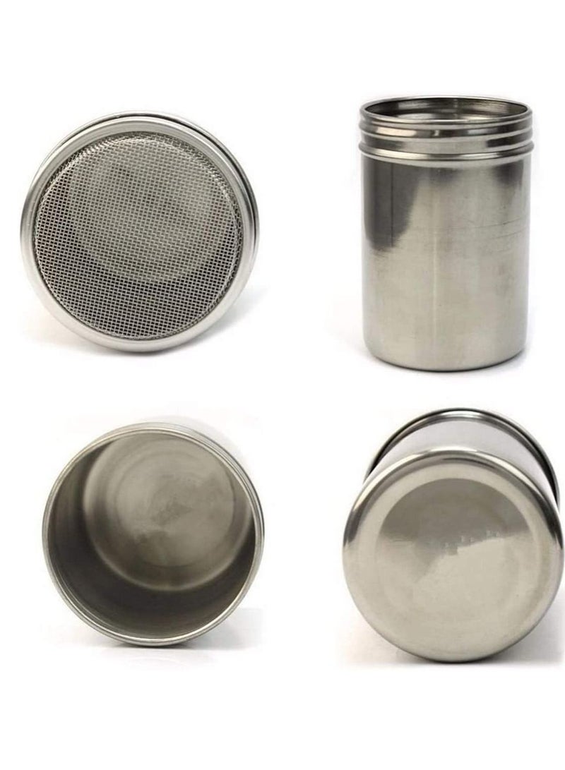 SYOSI Stainless Steel Fine-Mesh Flour Sifter/Icing Sugar Shaker Hand Held Sieve Powder Large Capacity Baking Cup Ideal for Icing Sifter Tapioca Coconut - Image 2