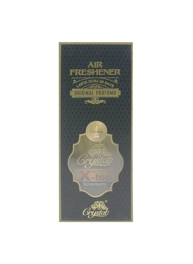 Crystal X-Top Car Air Freshener – Long Lasting Strawberry Scent - Image 3