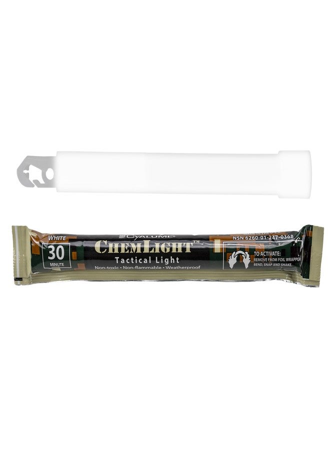 Cyalume - 9-03680 ChemLight Military Grade Chemical Light Sticks - 30 Minute Duration Light Sticks Provide Intense Light, Ideal as Emergency or Safety Lights and Much More, Standard Issue for U.S. Military Personnel - White, 6” Long (Pack of 10) - Image 5