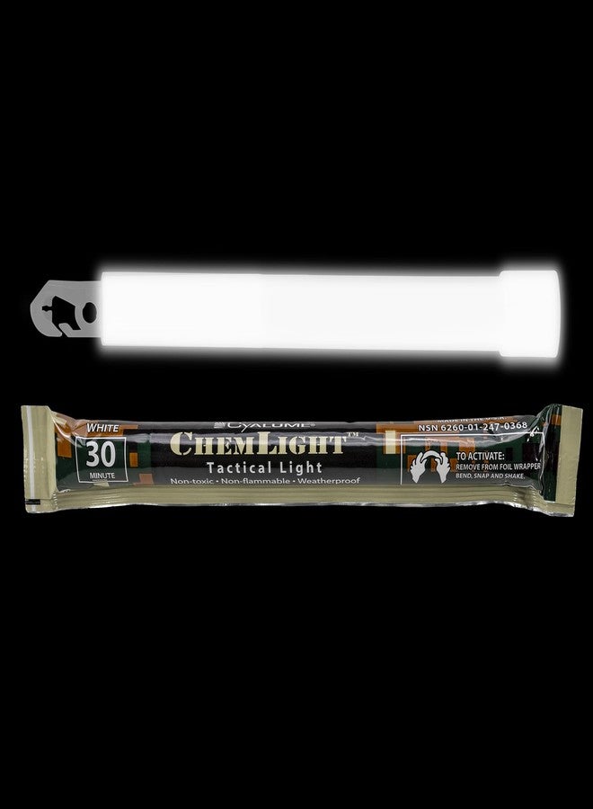 Cyalume - 9-03680 ChemLight Military Grade Chemical Light Sticks - 30 Minute Duration Light Sticks Provide Intense Light, Ideal as Emergency or Safety Lights and Much More, Standard Issue for U.S. Military Personnel - White, 6” Long (Pack of 10) - Image 2
