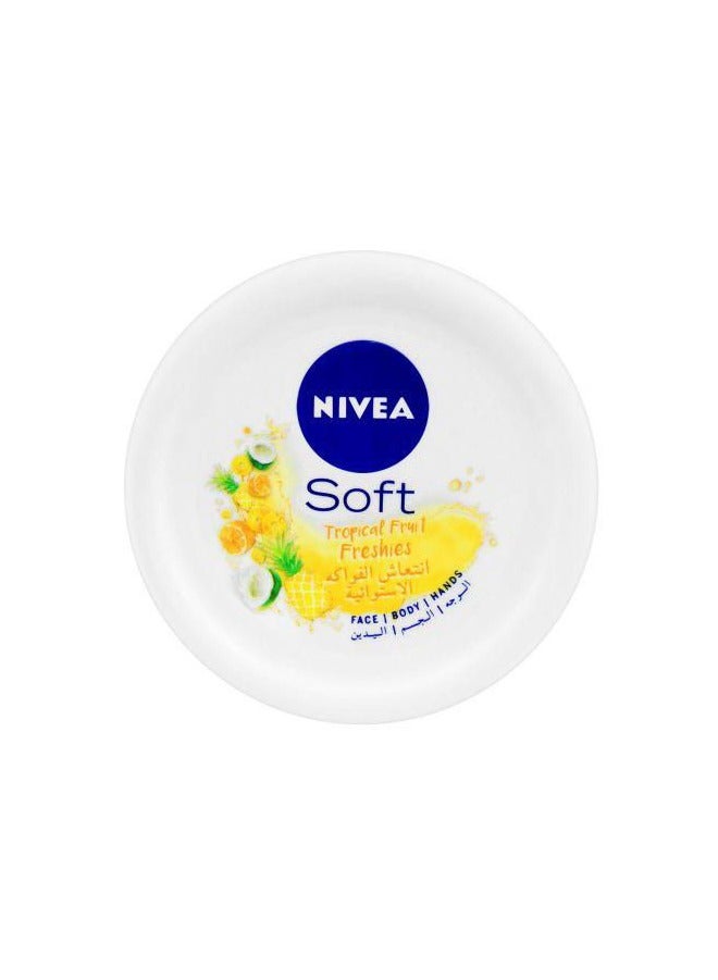 NIVEA Soft Freshies Moisturizing Cream with Tropical Fruits, 100 ml