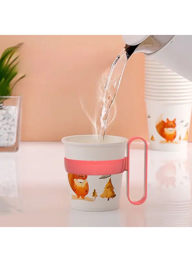3 Pcs Random Colors Portable Heat Resistant Cup Holder With Handle For Home Office - Image 5